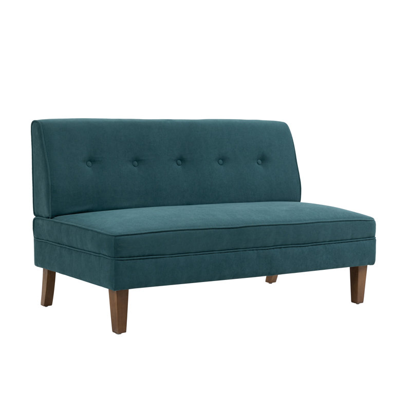Causeuse Anjeza, Mélange de polyester vert