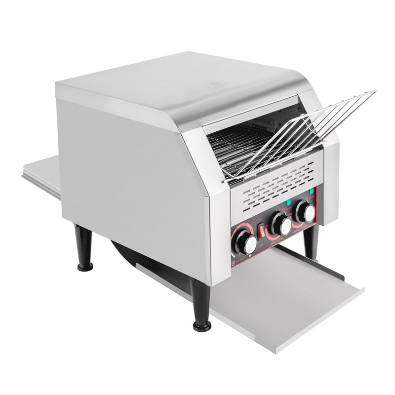 SUNYOU 2200W Stainless Steel Heavy-Duty Industrial Toasters w/ Double Heating Tubes