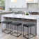 Romigh Upholstered Counter Stool with Metal Frame (Set of 3)