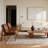 Telisa Modern Grid Rectilinear Ivory / Brown Area Rug-653623686
