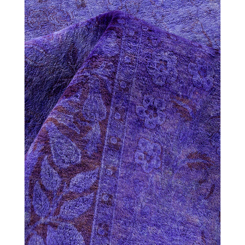 Tapis bleu Christofor 11 pi 4 po x 15 pi 6 po des années 2000