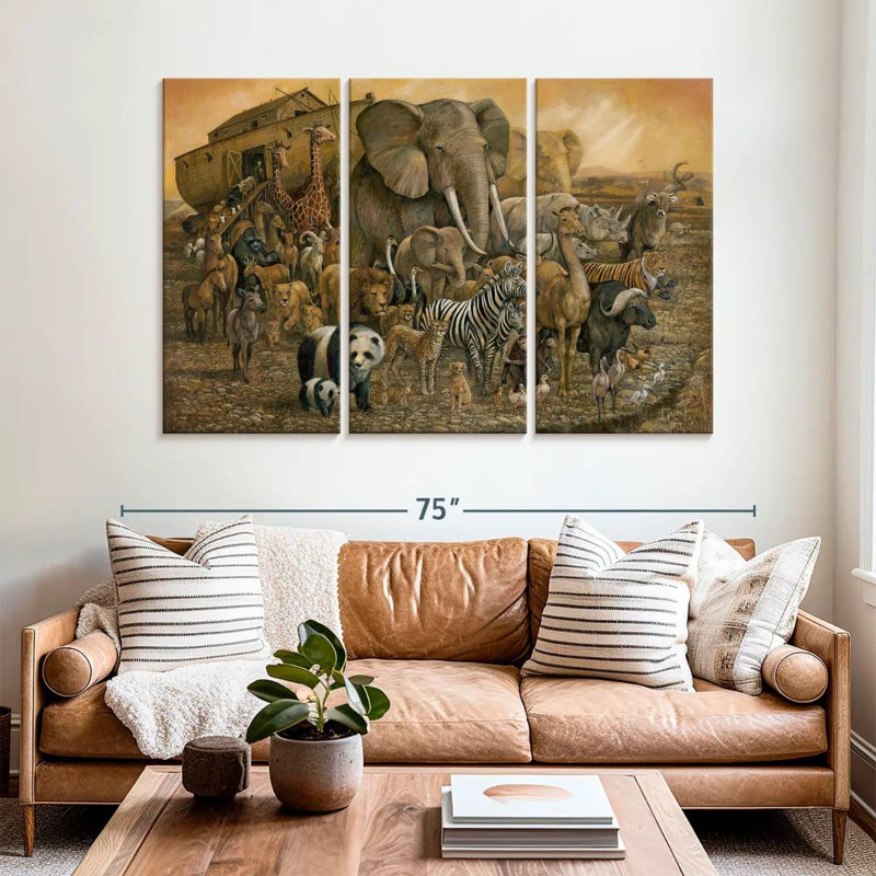 Noah's Ark, 42" H x 65" W