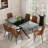 Extendable Dining Table Set with Chairs-1324597778-1324597805