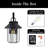 Lakefront Outdoor Sconce Light - Decorative LED Exterior Light Fixture For Deck, Porch And Patio Lights - Matte Black, LED Bulb Included