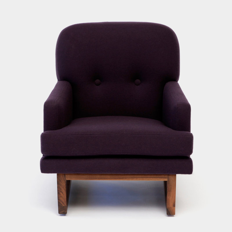 Melinda Armchair, Eggplant
