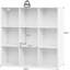 Prowel 93 cm H x 94 cm W Cube Bookcase