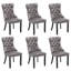 50 cm H Tufted Upholstered Velvet Wing Back Dining Chair