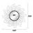 Andelain Metal Flat Wall Mirror