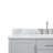49 " W Freestanding Standard 1 Single Vanity Bathroom Vanity With Carrara Marble Top-87111500