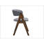 Chaise d'appoint en tissu gris