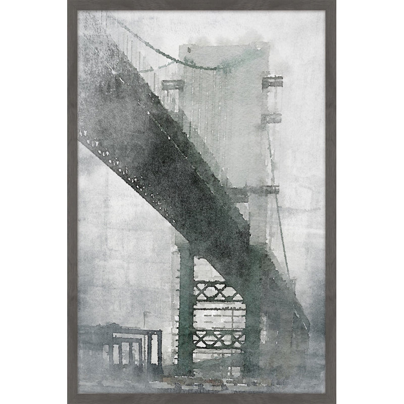 «Under The Bridge», reproduction encadrée, H 12 po x l 8 po x P 1,5 po