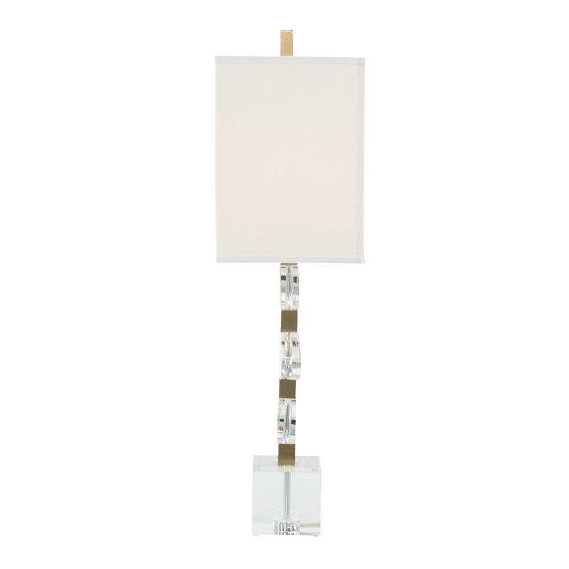 Lampe de table asymétrique transparente 36,5 "