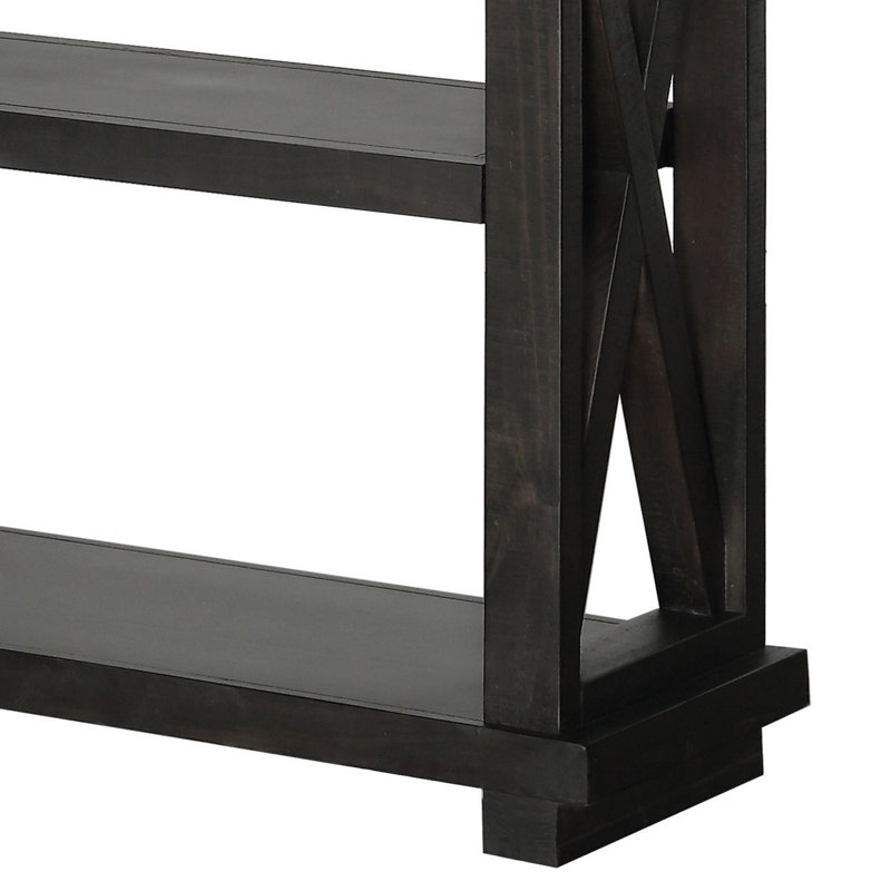 Bibliothèque en bois massif Kilby, H 36 po x l 39 po x P 14 po (2 tablettes)