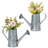 Rehana Indoor Vintage Galvanized Metal Decorative Flower Planter