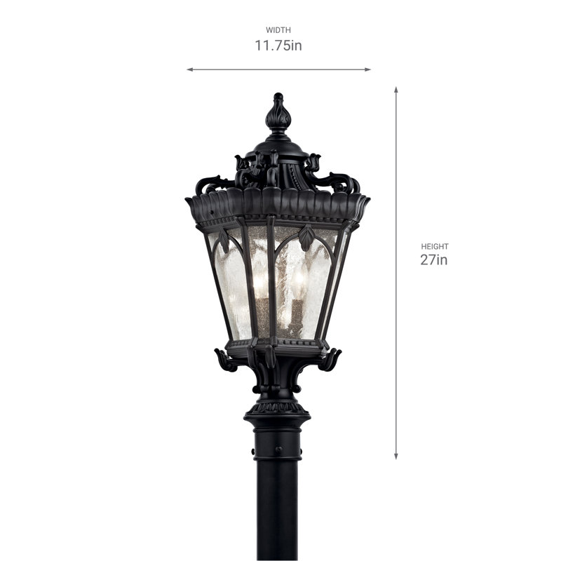 Guzzi Seeded Post Lantern