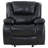 Elodie Black Upholstered Glider Recliner Chair-547364113