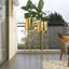 Jardinière d'intérieur et d'extérieur en dôme en métal 2 pièces CosmoLiving par Cosmopolitan-908040106-908040081