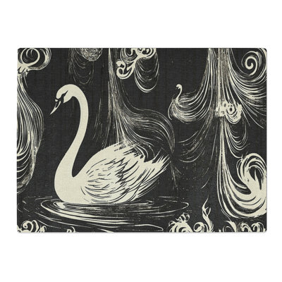 Swan Vol.3  Glass Chopping Board