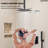 10" High Pressure Rainfall Shower System, Ceiling Mount Shower Faucet Set with Handheld Spray-75826451