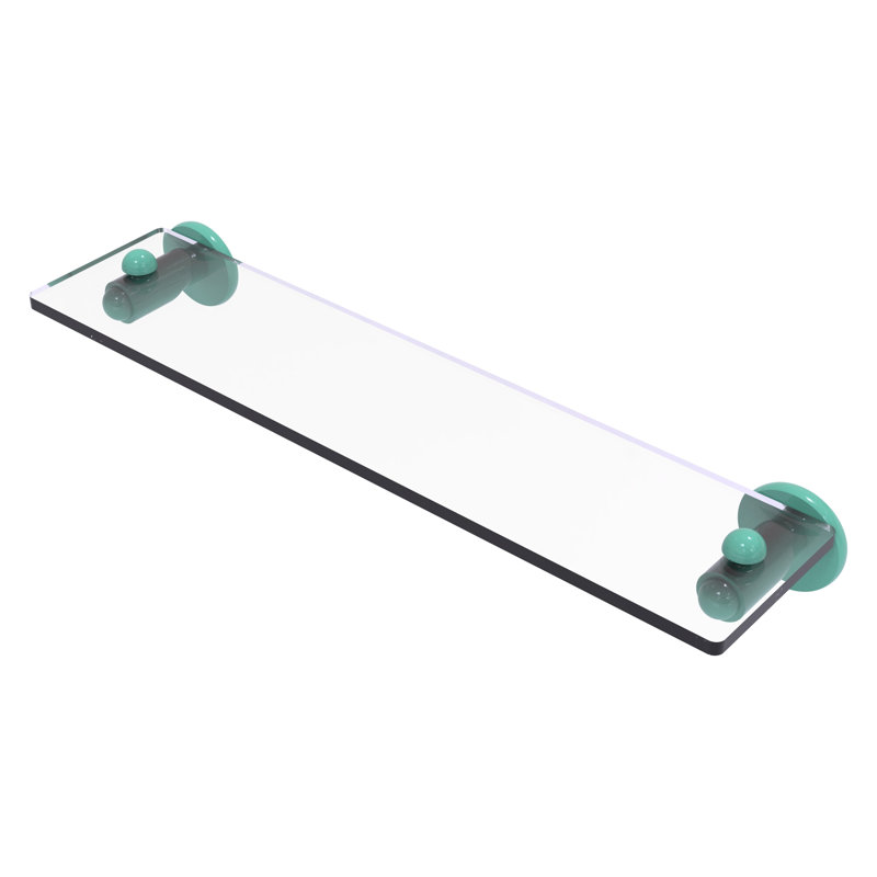 Soho Floating Shelf, 2.75" H x 22" W x 5" D, Sea Foam Green