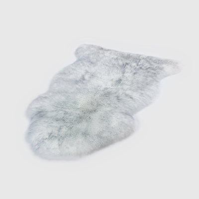 Keansburg Sheepskin Gray Tip Rug