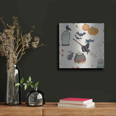 «The Holiday Aisle®» Halloween Whimsy Motif VIC par Courtney Prahl, art mural en métal