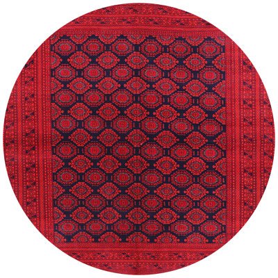 Tapis rouge à motif sud-ouest