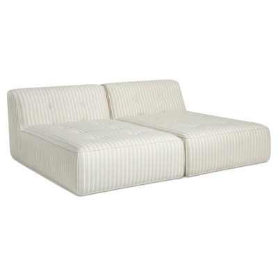 Perrie Outdoor Lounge Brown Stripe