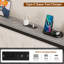 Tête de lit avec rangement et station de charge, tête de lit rembourrée avec adaptateur pour supports de cadre de lit, conception capitonnée, assemblage facile-2112418302-2112418298