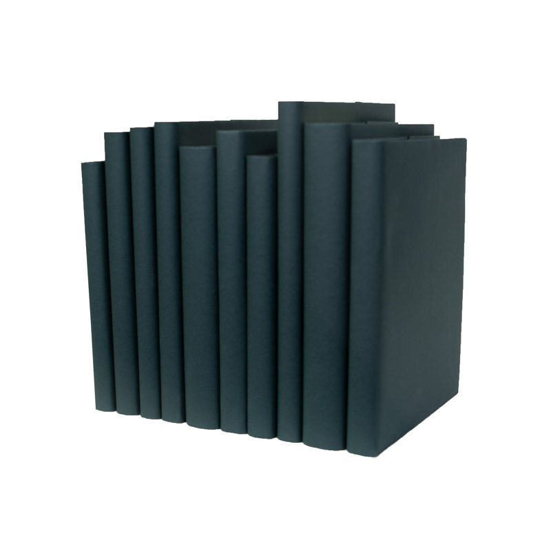 Decorative Books - Deep Forest Oversized Paper Wrapped Books - Green Books by the Foot
