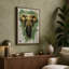 Golden Elephant Portrait Boho - Wrapped Canvas-149034043-149034045