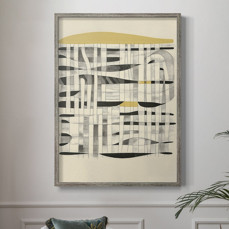 Reproduction encadrée ABSTRACT Series cmxxx - bois massif, H 21 po x l 17 po