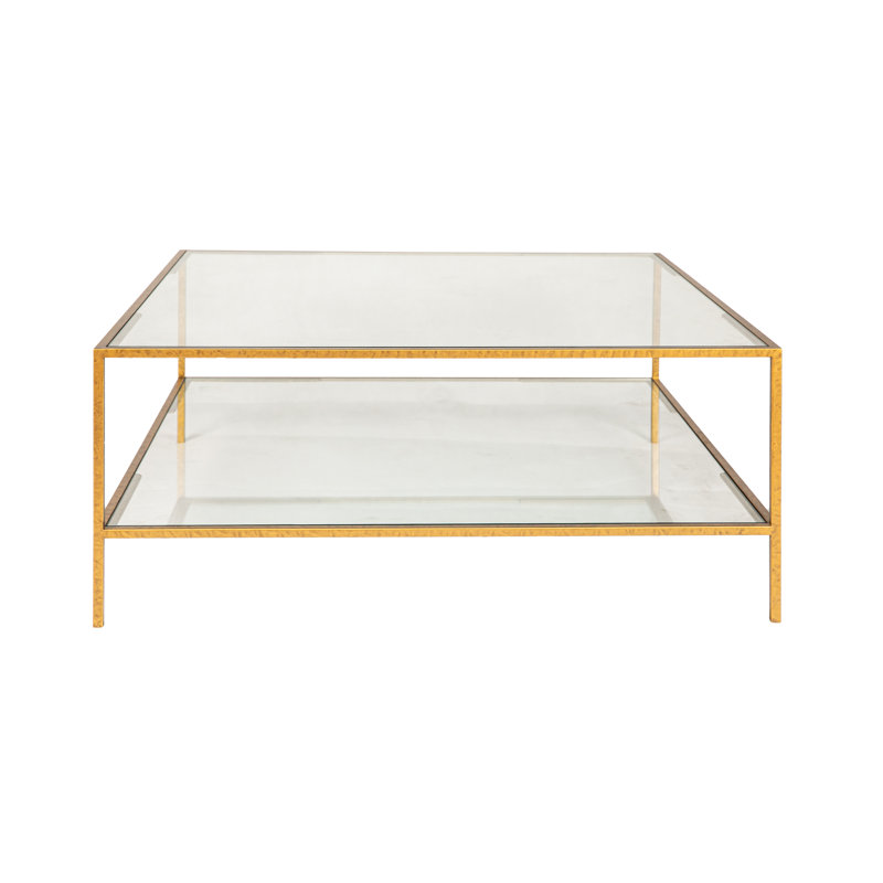 Kayce Modern Coffee Table, Royal Gold