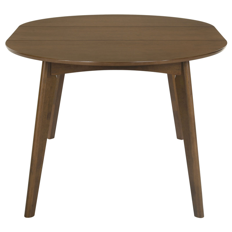 42" Extension Dining Table Walnut Drop Leaf Table