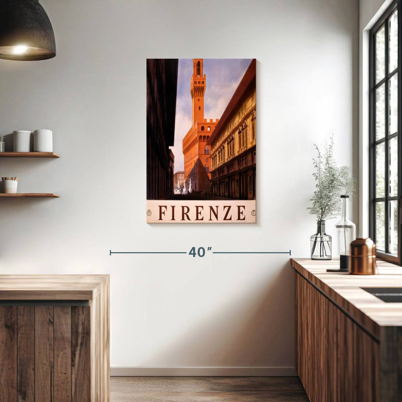 Plaque murale Aime See Firenze, H 36 po x l 24 po