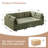 Chenille Upholstered Sectional Sofa Couch With Ottoman-120142583