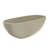 Solid Surface Bathtub 66.9*29.5*21.7 Inch, Freestanding, Oval Shape, Matte, Center Drain, Ideal For Medium - Sized Bathrooms Soaking 66.9 Freestanding Structure, Khaki Matte Texture, Contemporary