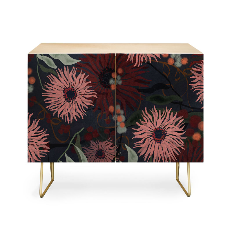 Zarine Accent Cabinet, Gold