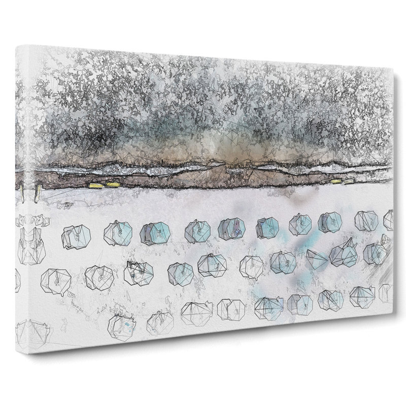 On The Beach - Wrapped Canvas Painting, 50cm H x 76cm W x 3cm D