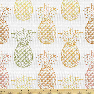 Parisa Fruits Graphic on Plain Fabric