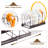Datrice Abstract Countertop / Cabinet Pot Rack