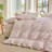 XINMIANFANG Striped Duvet Cover Set 100% Washed Cotton Linen Like Textured Bedding Set 3 Pcs Comforter Cover for All Seasons-120117795-120117793