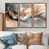 Toile avec cadre flottant brun