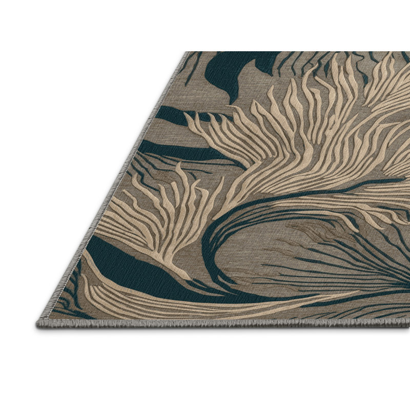 Tapis gris lavable à la machine, Tapis de couloir 2 pi x 5 pi