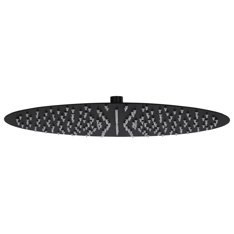 Meith Rain Fixed Shower Head, Matte Black