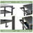 Arlmont & Co. Naoma 21.65 in. W x 21.65 in. D Steel Grill Cart / Table