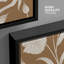 «Warm Brown Floral Decor», impression sur toile encadrée-109881843-109881844