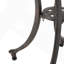 Table d'appoint d'extérieur en fonte d'aluminium durable avec motif en treillis, parfaite pour le patio et le jardin