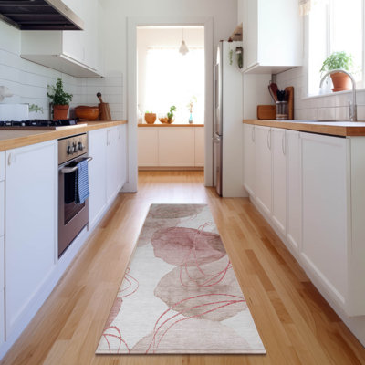 Premium Machine Washable Cerrito AMF544 Merlot Rug