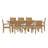 Marina 9 Piece Outdoor Patio Teak Dining Set